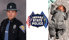ISP Trooper helps with special (unexpected) delivery